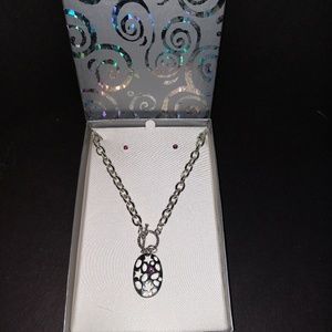 Brand New Necklace And Earring Set